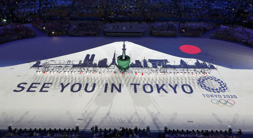 <p>Performers take part in the closing ceremony for the 2016 Rio Olympics. The 2020 Summer Games will be held in Tokyo, Japan. (REUTERS/Fabrizio Bensch) </p>