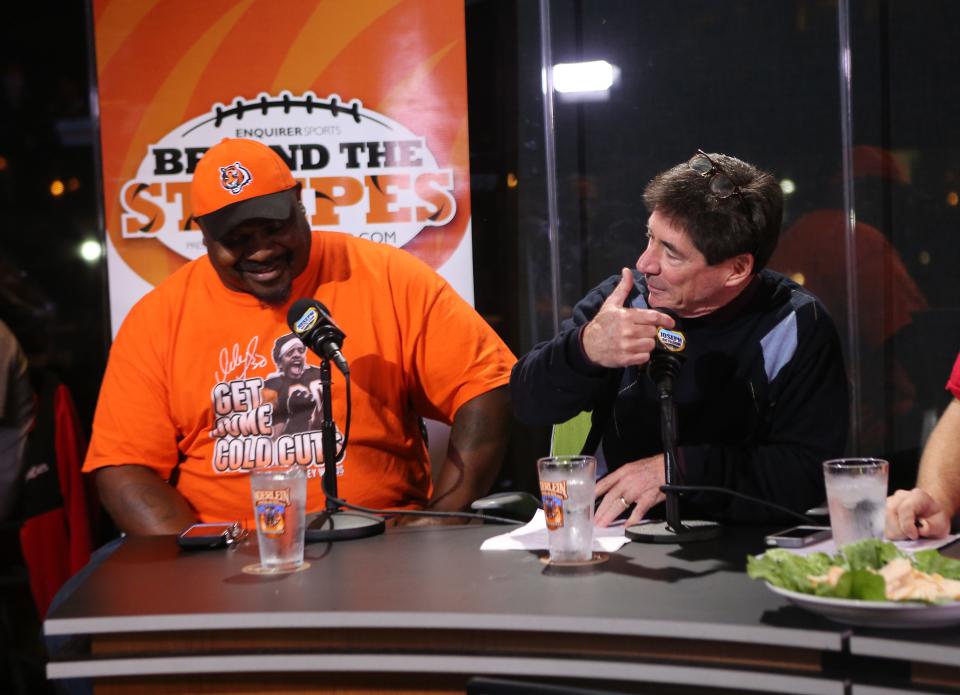 Ickey Woods talks with Paul Daugherty on Cincinnati.com's show "Beyond the Stripes" on Oct. 28, 2014.