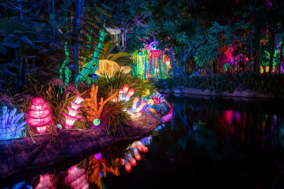 The Luminosa, Chinese Lantern Festival at Jungle Island, is filled with giant handcrafted lanterns lit by over 1  million LED lights.