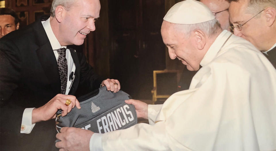 Pope Francis is the newest Vegas Golden Knights fan