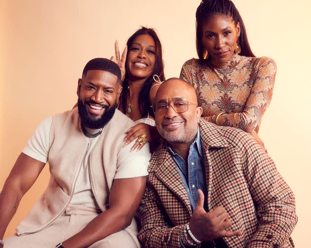 From left: Bryan Terrell Clark, DomiNque Perry, Kenya Barris and Diarra Kilpatrick of 