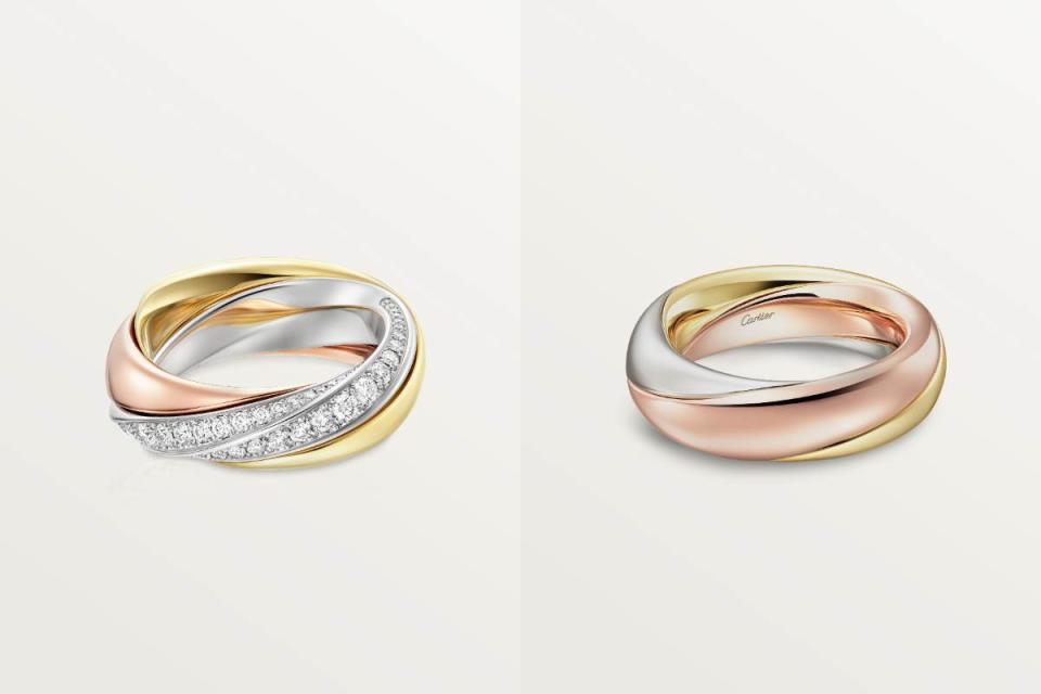 TRINITY戒指多重配戴款，價格店洽圖片來源：Cartier