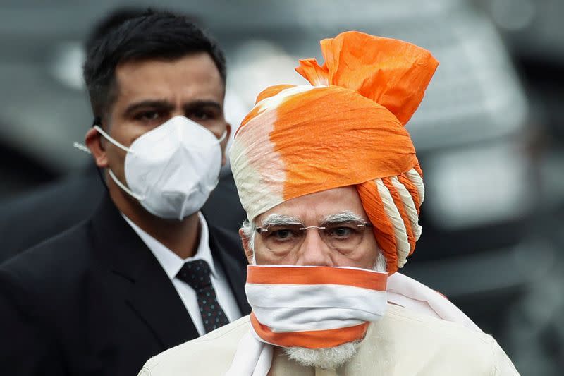 FILE PHOTO: India's Independence Day celebrations at the historic Red Fort in Delhi