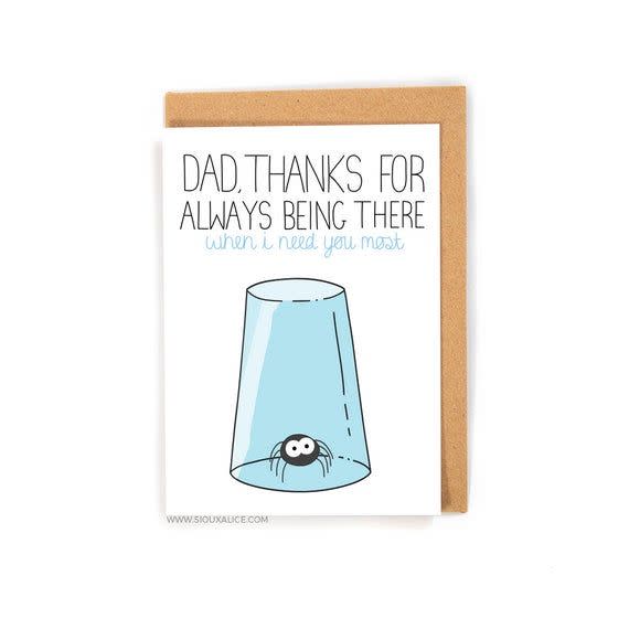 15) Dad, Thanks for Always Being There Card