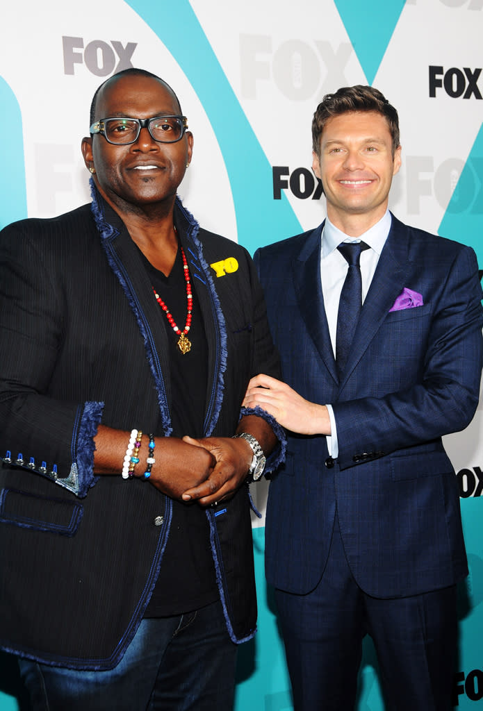 Fox 2012 Programming Presentation Post-Show Party - Randy Jackson and Ryan Seacrest