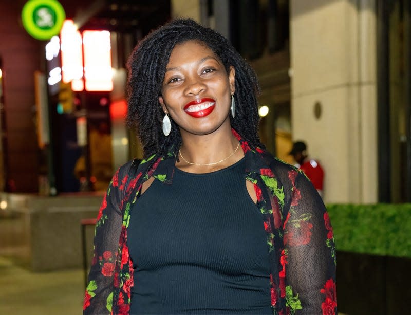 PHILADELPHIA, PENNSYLVANIA - SEPTEMBER 22: Polo player Shariah Harris is seen leaving a party at Steak 48 on September 22, 2023 in Philadelphia, Pennsylvania - Photo: Gilbert Carrasquillo/GC Images (Getty Images)