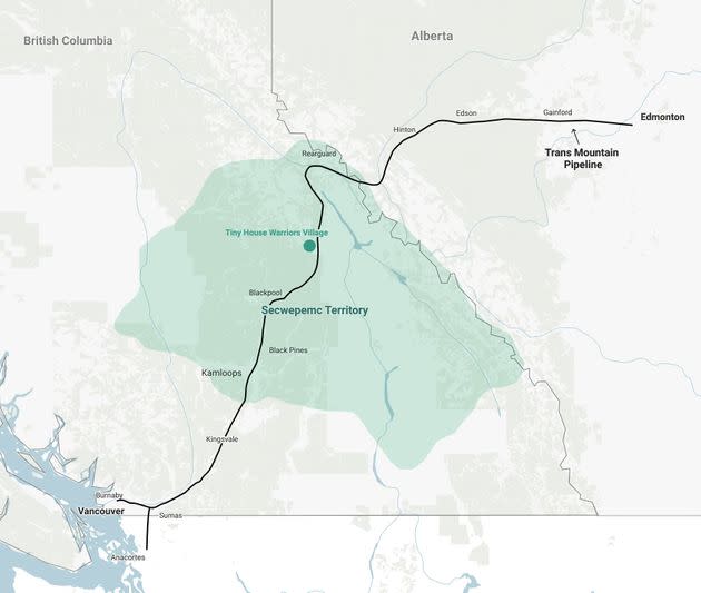 The pipeline route runs through through Secwepemc Territory. (Photo: Source:)