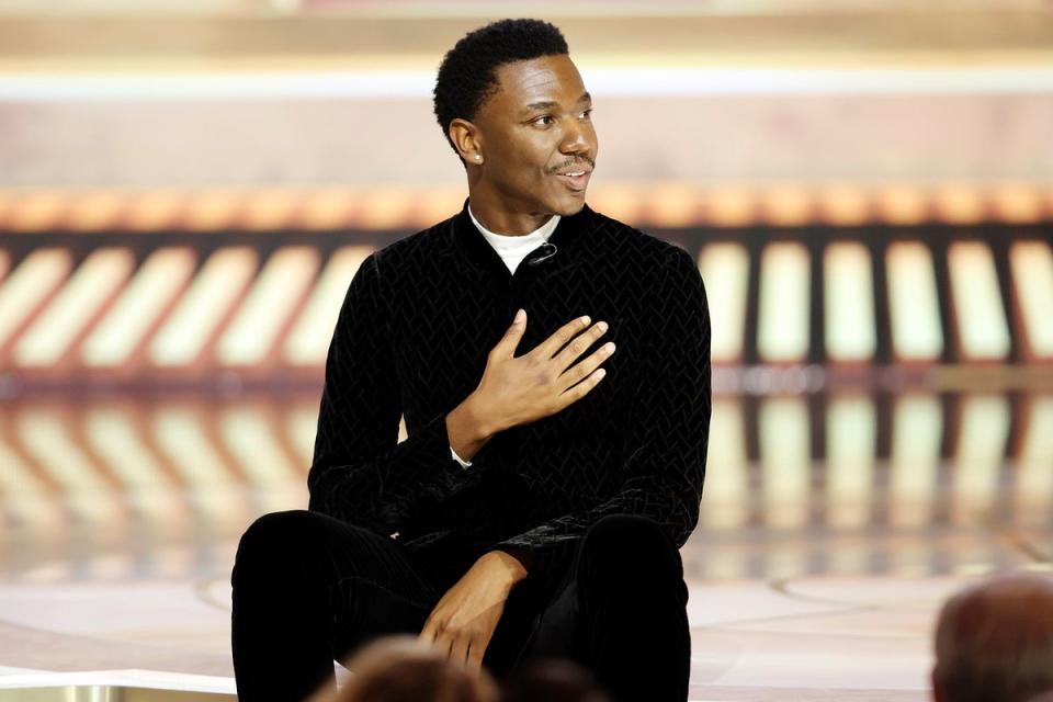 Jerrod Carmichael hosted the 2023 Golden Globes (AP)