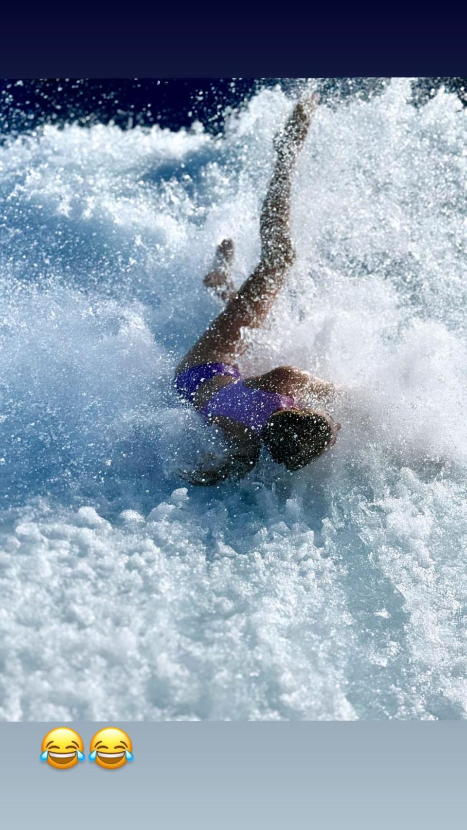 Ivanka Trump Suffers Wipeout While Surfing In Stunning Purple One-Piece