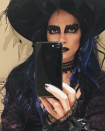 <p>We’d say the Oscar winner’s witch costume was award-worthy. “When Spider Witch becomes Spider B*tch at midnight,” Berry teased in a festive selfie. (Photo: Instagram/Halle Berry) </p>