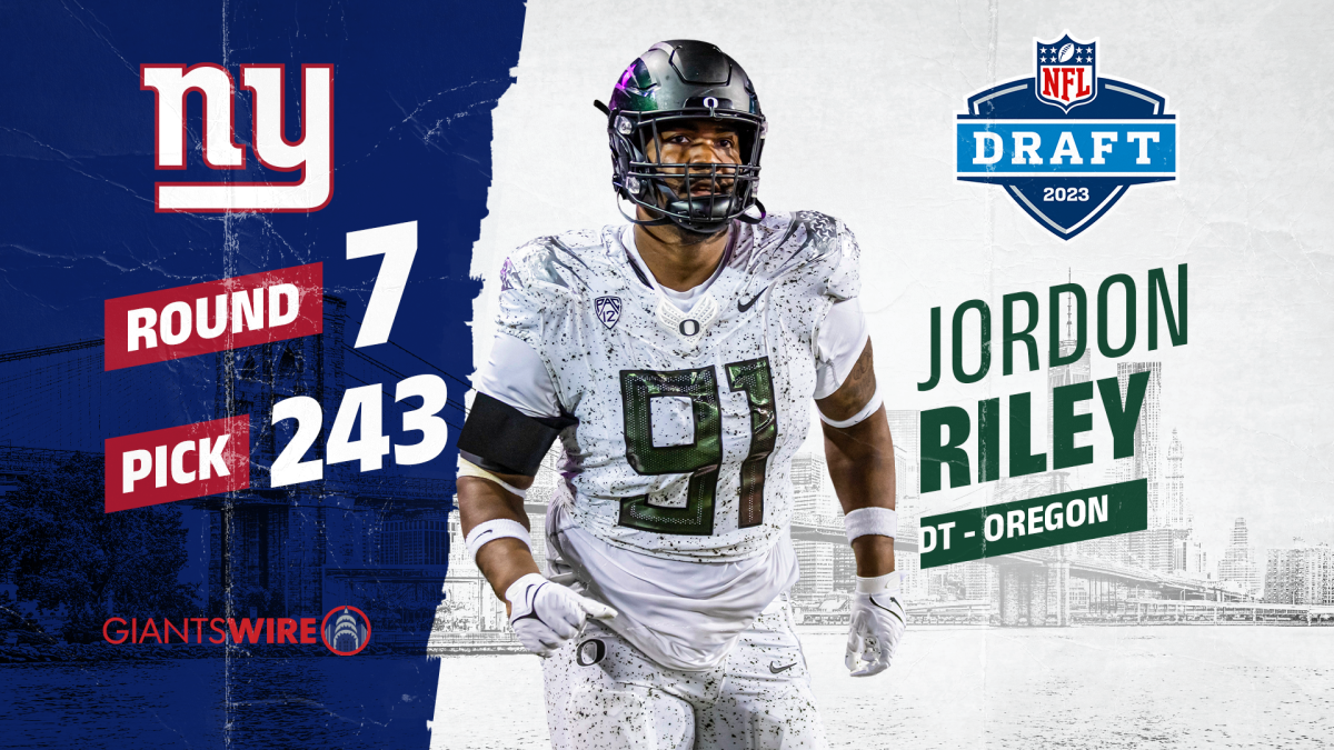 2023 NFL draft Giants select Jordon Riley in Round 7