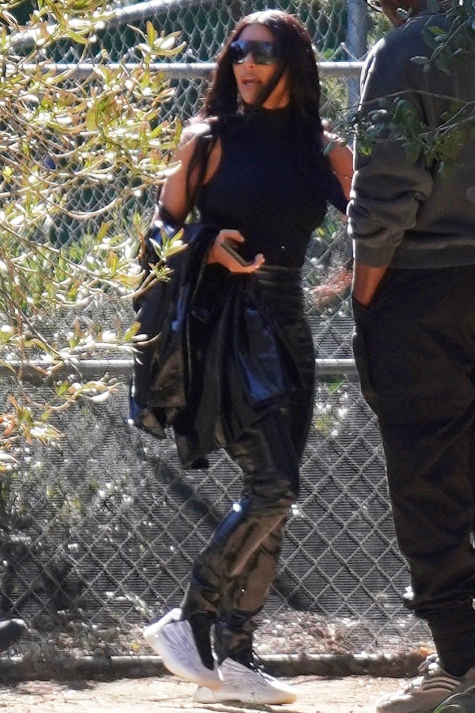 Criticised: Kim Kardashian at Kanye West's Sunday Service (Shotbyjuliann / SplashNews.com)