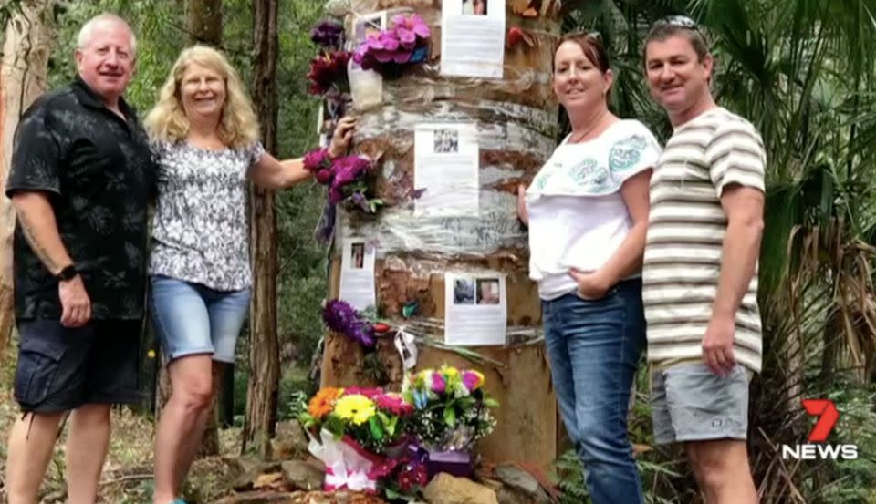 A floral monument to Matthew in Royal National Park was destroyed overnight. Source: 7 News