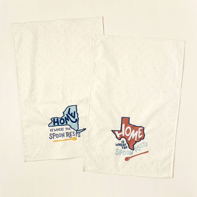 10) Home State Embroidered Dish Towel