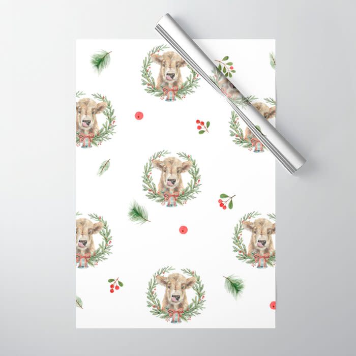 <p><a href="https://go.redirectingat.com?id=74968X1596630&url=https%3A%2F%2Fsociety6.com%2Fproduct%2Fchristmas-cow2427985_wrapping-paper&sref=https%3A%2F%2Fwww.thepioneerwoman.com%2Fholidays-celebrations%2Fgifts%2Fg41544243%2Fbest-christmas-wrapping-paper%2F" rel="nofollow noopener" target="_blank" data-ylk="slk:Shop Now;elm:context_link;itc:0;sec:content-canvas" class="link ">Shop Now</a></p><p>Christmas Cow Wrapping Paper</p><p>society6.com</p><p>$20.00</p><span class="copyright">Society 6 </span>