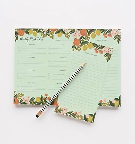 Upgrade their meal planning with the prettiest <a href="https://amzn.to/35elTSv" target="_blank" rel="noopener noreferrer">weekly meal planner﻿</a> around. Bonus: it includes a perforated grocery list to make shopping a breeze.