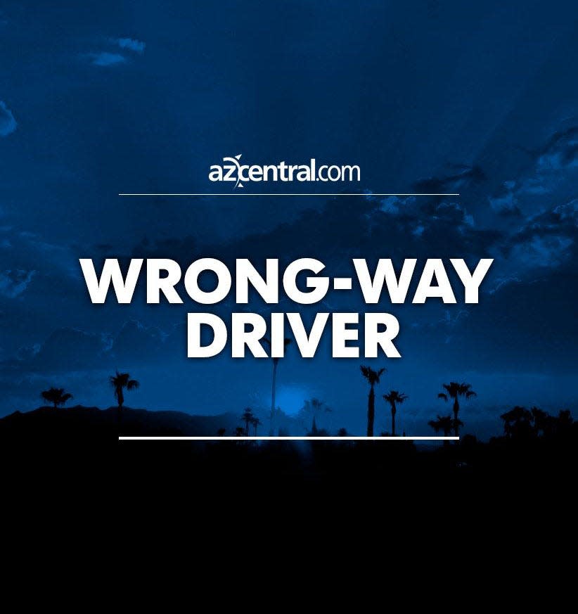 The wrong-way driver was traveling in the right direction initially but then he made a U-turn on the freeway, according to officials.