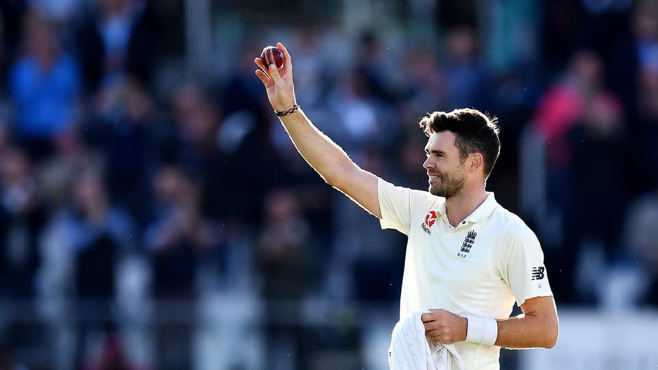 Anderson surpassed 500 Test wickets on day two. Pic: Getty