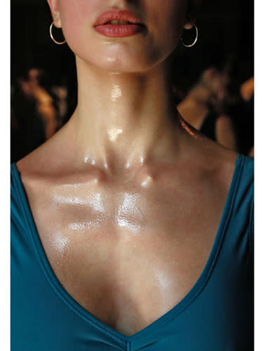 <div class="caption-credit"> Photo by: Getty</div><div class="caption-title">Noticeable Sweating</div><p> Generally, the tendency toward excessive sweating (aka hyperhidrosis) is an inherited trait, but it can also come on suddenly. </p> <p> <b>SWITCH YOUR DEODORANT</b> Start using an over-the-counter, clinical-strength antiperspirant twice a day. </p> <p> <b>SEE AN M.D.</b> "A doctor can prescribe a pill to reduce sweating [Robinul, an anticholinergic] to be taken daily or before a big event," says Westley. "She can also make sure there is no issue with your thyroid, other hormonal conditions, or diabetes." </p> <p> <b>CONSIDER BOTOX</b> "Injections can make a big difference for underarms, palms, and soles, reducing sweating by 75 percent, with results lasting up to six months." </p>