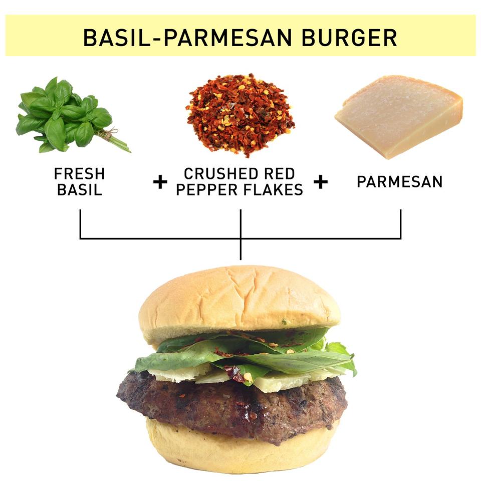 12. Basil-Parmesan Burger