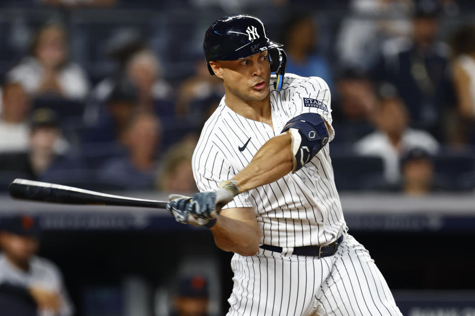 Giancarlo Stanton。(Photo by Rich Schultz/Getty Images)