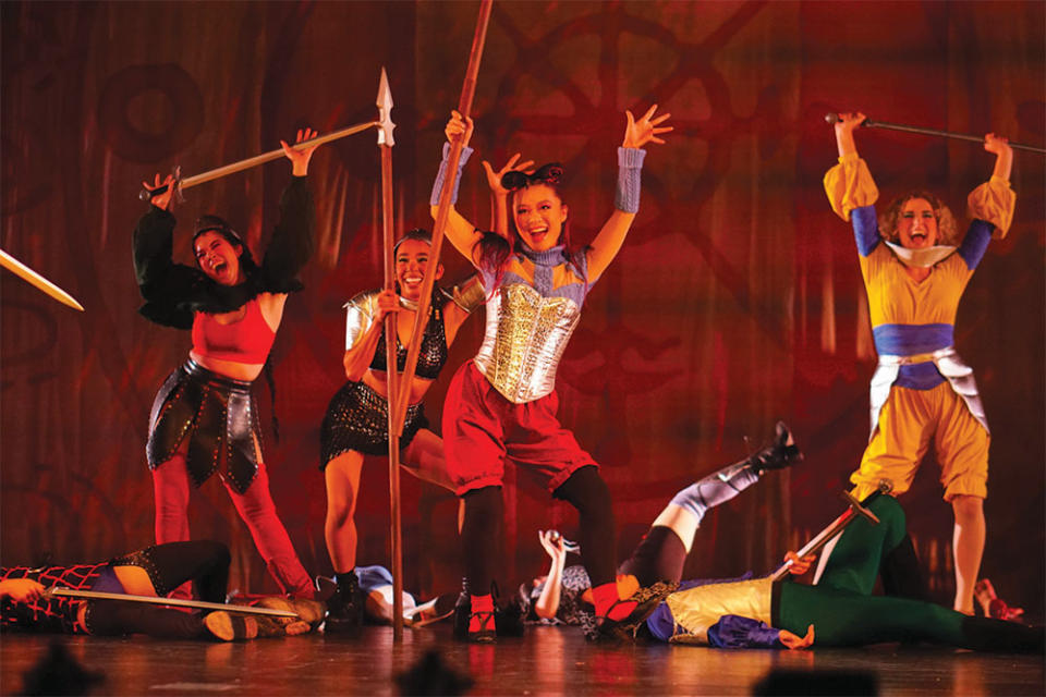 UCLA students performed in a production of Pippin in May 2022.