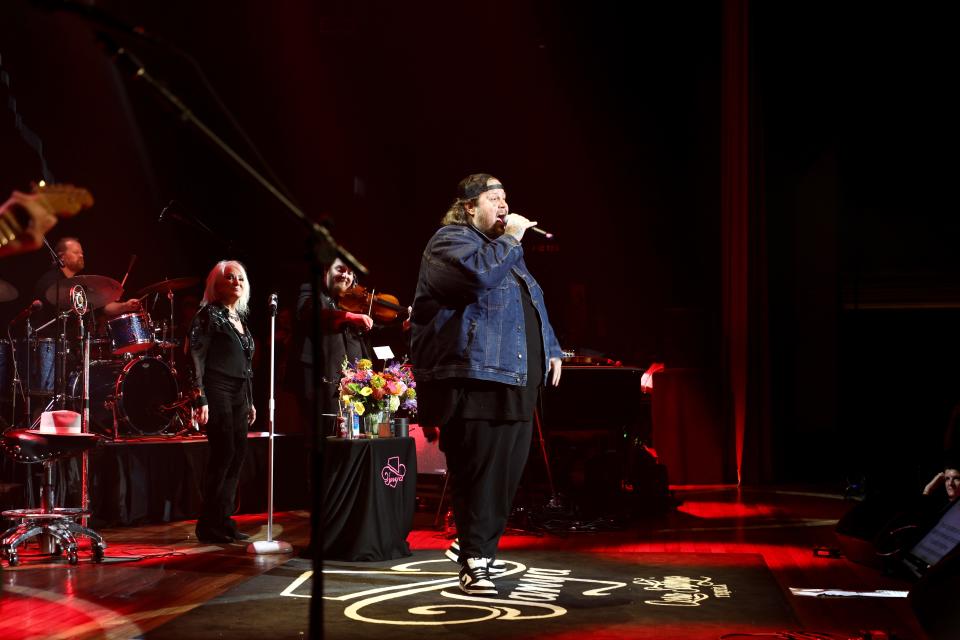 Jelly Roll makes an appearance during Tanya Tucker's headlining set at Ryman Auditorium, 6/4/23