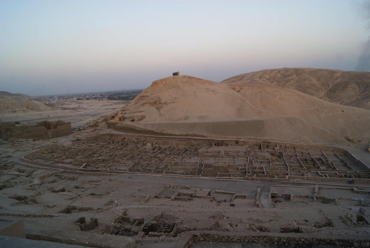 <span class="caption">The village of Deir el-Medina in the West Bank of Luxor, Egypt</span> <span class="attribution"><span class="source">Anne Austin</span>, <span class="license">Author provided</span></span>