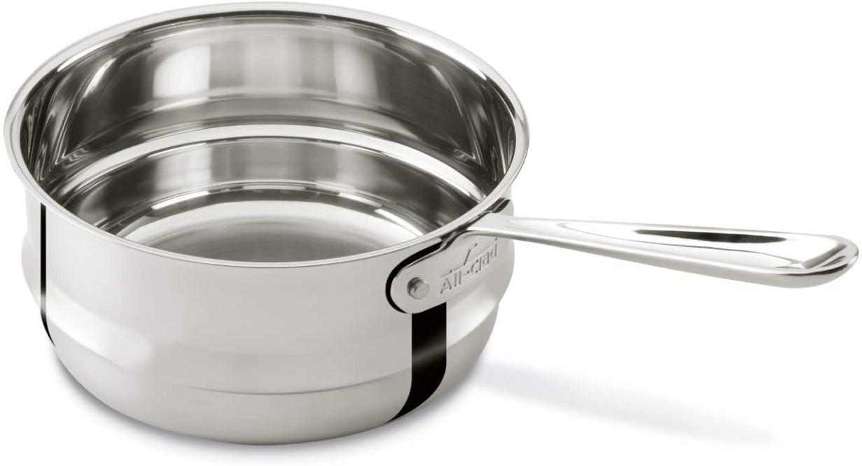 Farberware Aluminum Clad Stainless Steel 2.5qt Double Boiler With Lid