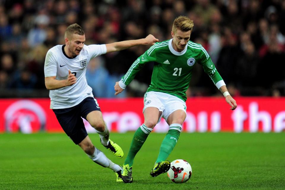 Cleverley earned the last of his 13 senior England caps against Germany back in 2013 (Getty Images)