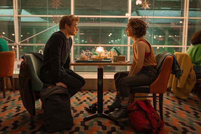 <p>Rob Baker Ashton/Netflix</p> Ben Hardy and Haley Lu Richardson in 'Love at First Sight,' 2023