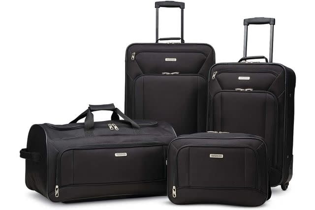 <p>Amazon</p> American Tourister Fieldbrook XLT 4 Piece Set