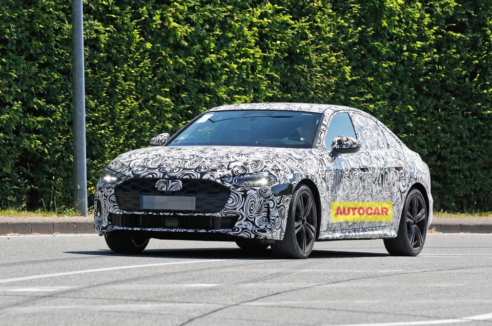 <p>There will be an A5 saloon and Estate in <strong>2024</strong> for the first time, whereas the A4 name will be reserved for E-Tron models. We can see that the new A5 and S5 will be slightly smaller than the outgoing A5 Sportback. The single light strip on the rear links with Audi’s new Design language seen on E-Tron models. This car could have the same 349bhp turbocharged four-cylinder with a seven-speed manual.</p>