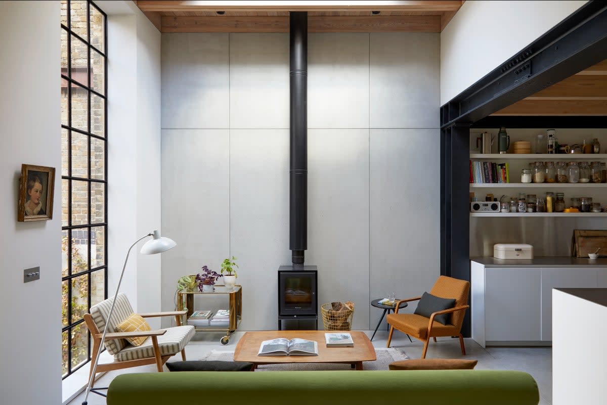 This east London home by Rupert Scott and Leo Wood is set within the walls of a former gin distillery  (Anna Stathaki)