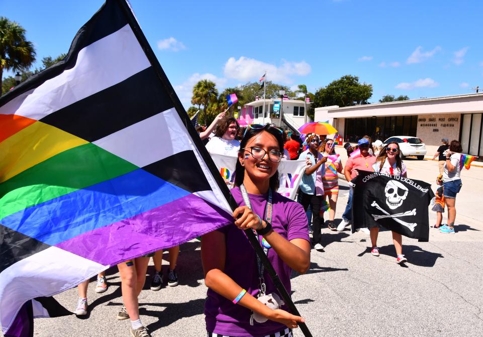 The Space Coast Pride Festival and Parade took place in downtown Melbourne Saturday with vendors, food trucks, entertainment and a colorful parade to celebrate the LGBTQ+ community.