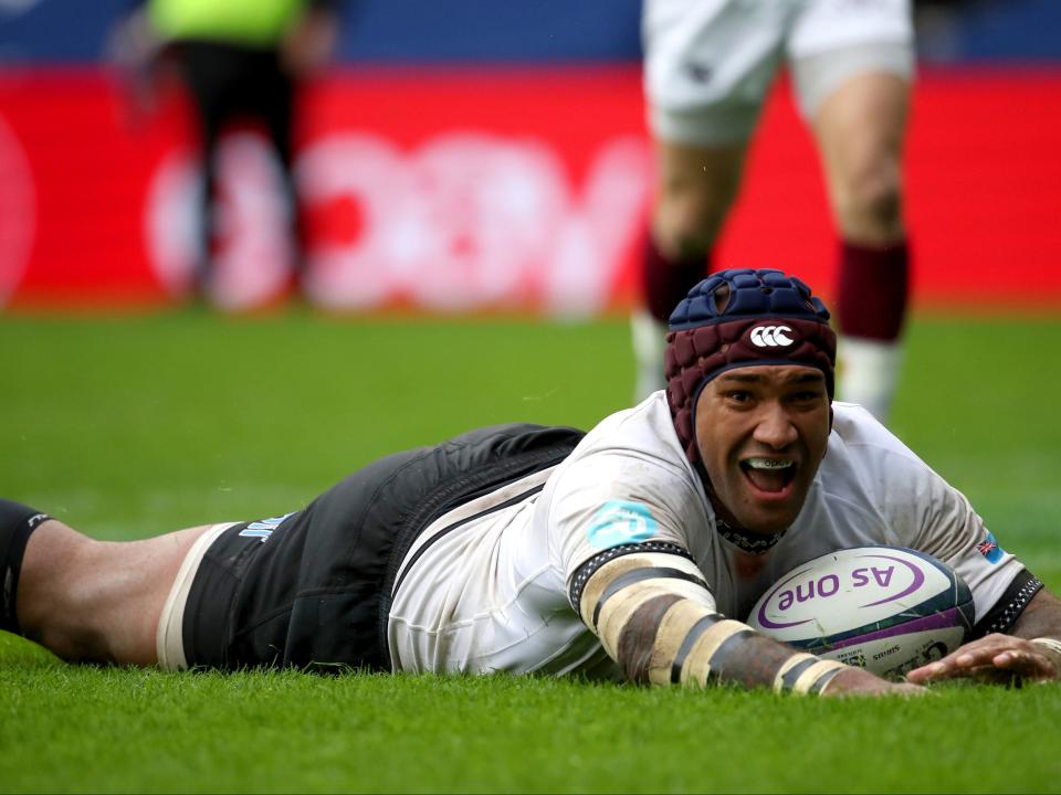 Nemani Nadolo scored three tries to lead Fiji past Georgia in his first match out of retirement (PA)