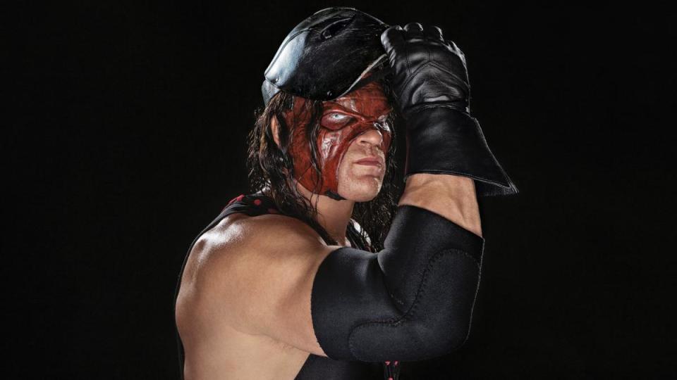 Kane, described by WWE as a “monstrous abomination,” holds a slim lead in the GOP primary for mayor of Knox County, Tenn. with all precincts reporting. (Courtesy/WWE)