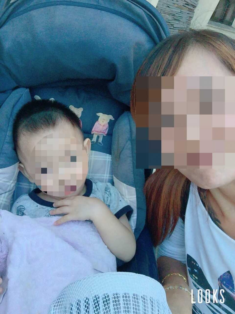 孩子是蔡女活下去的動力，她只盼有一天還能和往昔一樣帶著孩子出去玩。（圖／翻攝畫面）