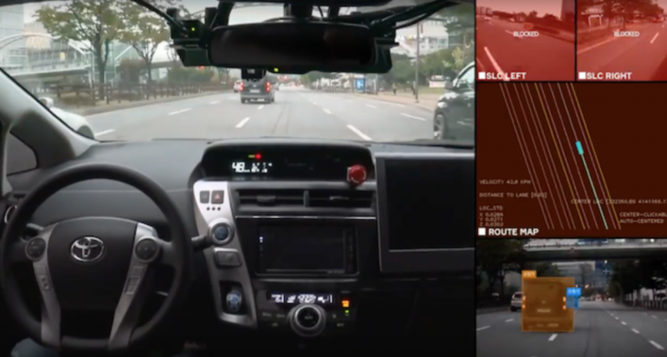 Naver 先前在韓國首爾進行自駕車道路測試。