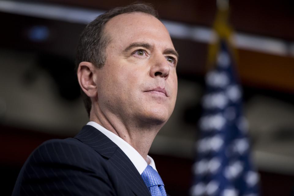 House Intelligence ranking member Adam Schiff, D-Calif., participates in the House Democrats' news conference on President Trump and Russia ties on May 17, 2017. (Photo: Bill Clark/CQ Roll Call)