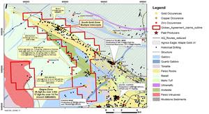 Orford Optioned Claims in Joutel Mining Camp