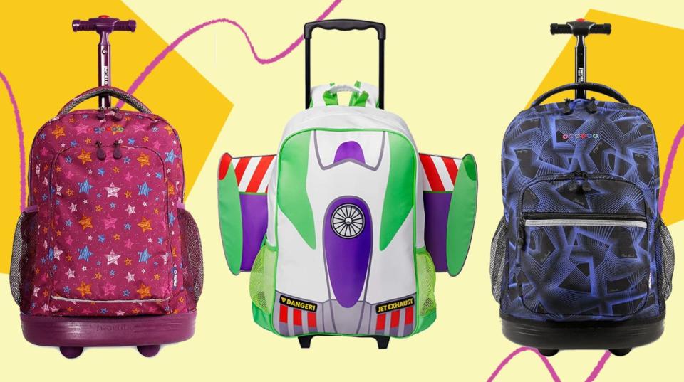 The kiddos will be on a roll with these rolling backpacks you can find on Amazon. (Photo: Amazon)