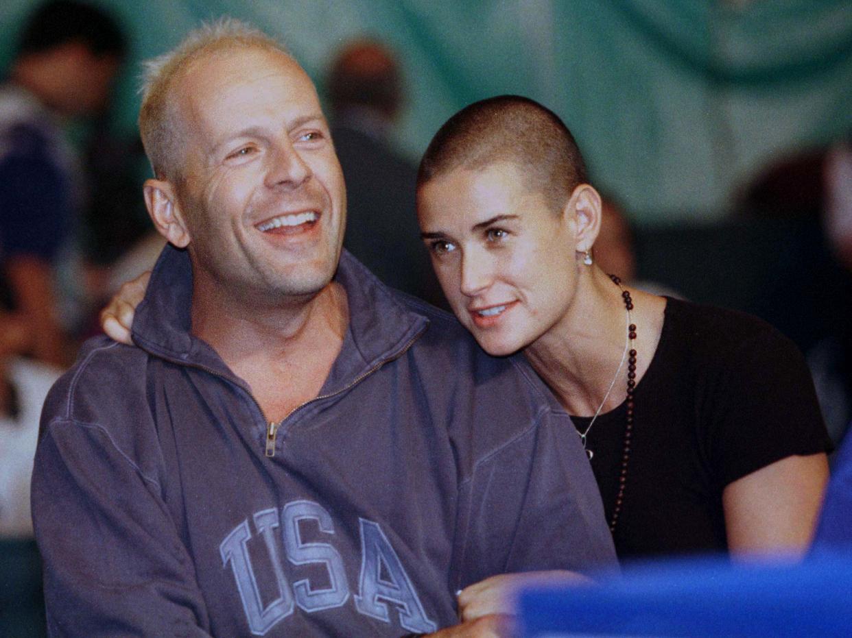 Bruce Willis and Demi Moore (in 1996) share three daughters. (Photo: Reuters)