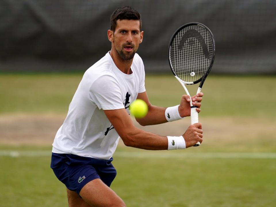 Novak Djokovic (John Walton/PA) (PA Wire)