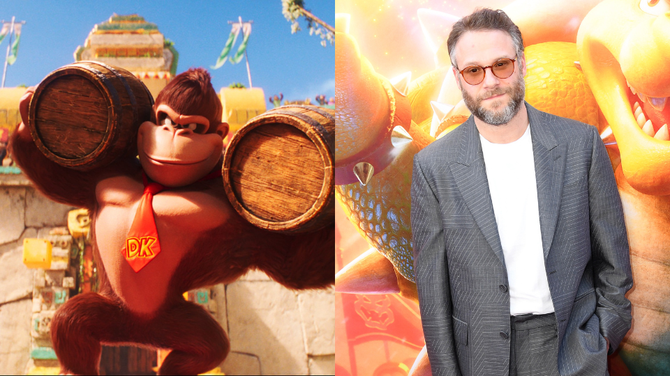 Seth Rogan as Donkey Kong. Image: Getty. Universal Pictures / Courtesy Everett