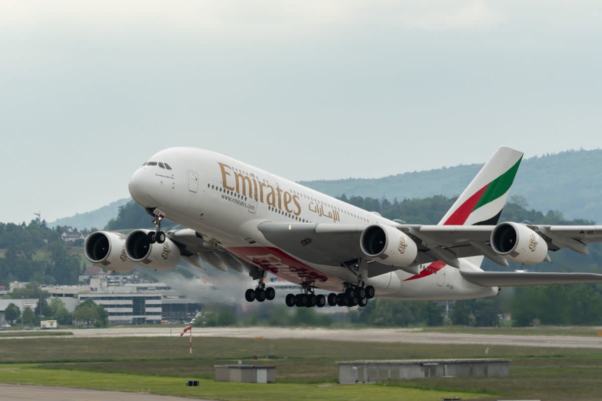 More than a dozen people were injured on the Emirates flight  (Getty Images)