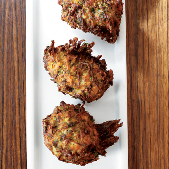 Herbed Zucchini Feta Fritters