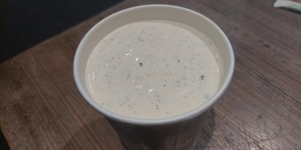 A cookies and cream milkshake from Shake Shack