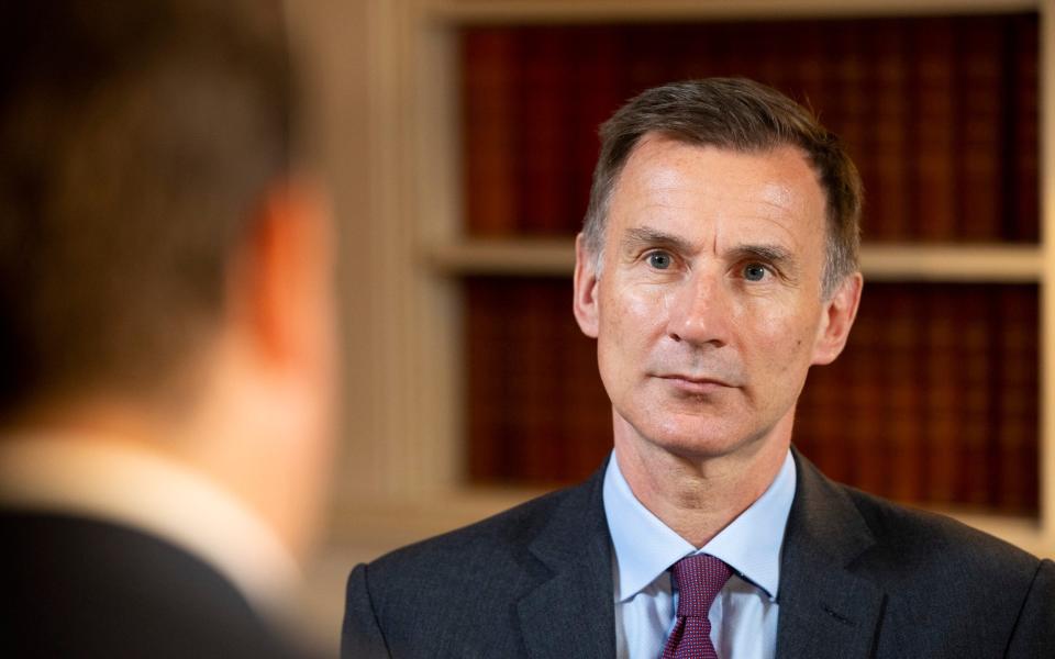 Jeremy Hunt is interviewed by Sky News - Sky News