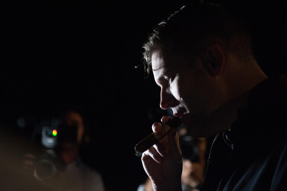 Richard Spencer during an interview with HuffPost in a remote location outside Gainesville, Florida, on Oct. 18, 2017. (Photo: Chris McGonigal/HuffPost)